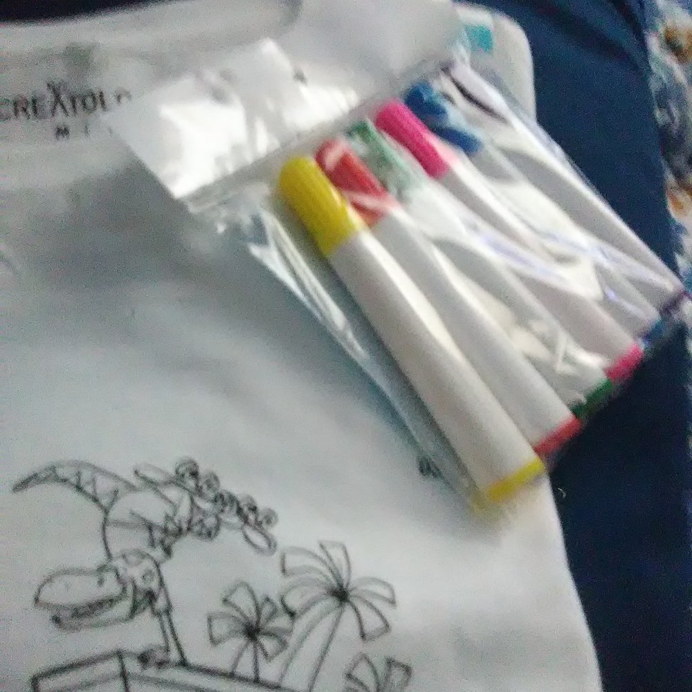 Dino T-Shirt, Color Your Own - Picture 2 of 3